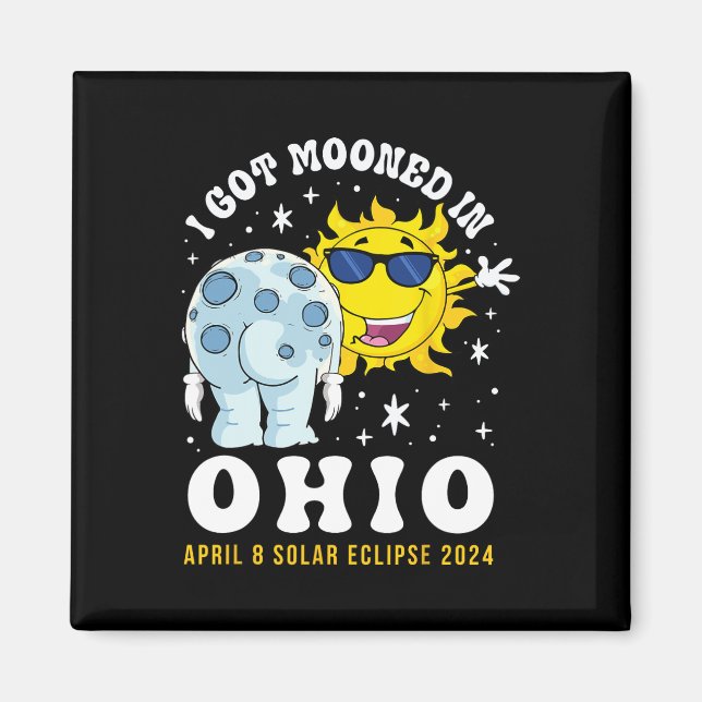 Imán Me Mooné En El Eclipse Solar Total De Ohio 2024 (Frente)