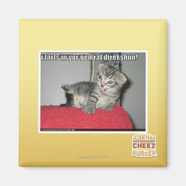 Imán Me pedo en tu gen'ral direkshun (Frente)