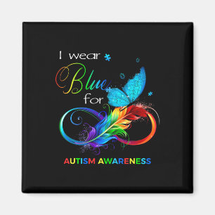 Imán Me Pongo Azul Por Autismo Mes De Conciencia Hombre
