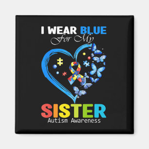 Imán Me Pongo Azul Por Mi Hermana Autismo Conciencia Co