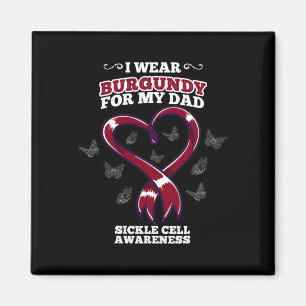 Imán Me pongo burgundy por mi papá Conciencia sobre la