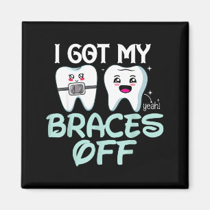Imán Me Quité Los Brackets Regalo De Ortodoncista Lindo