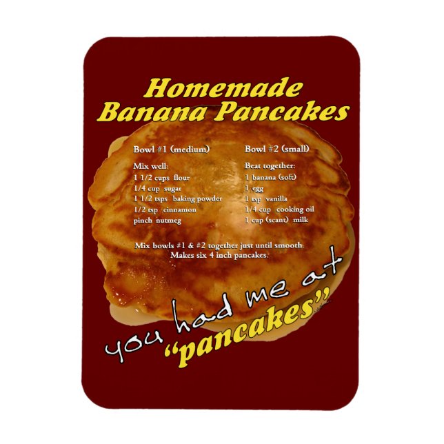 Imán Me tenías en "crepes" - Recipe Magnet (Vertical)