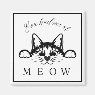 Imán Me tenías en Meow Square Magnet