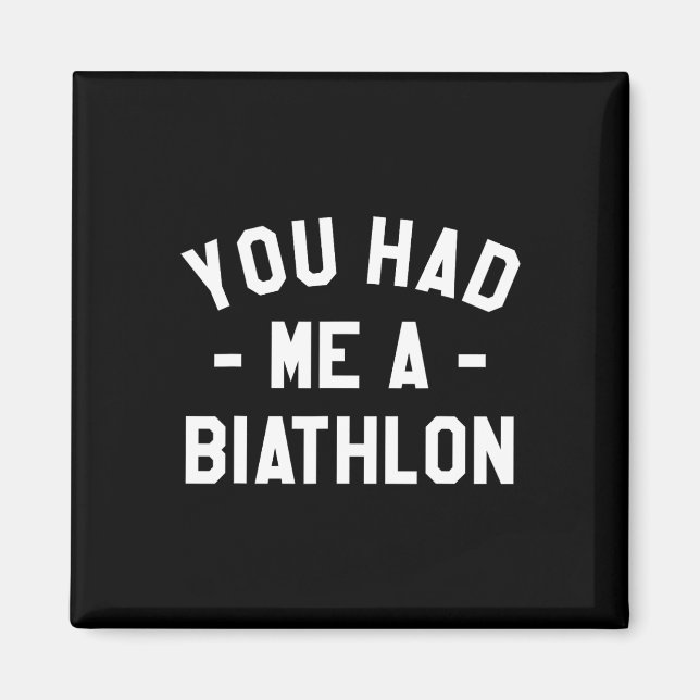 Imán Me Tenías Un Biatleta De Biatlón (Frente)