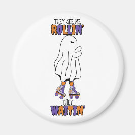 Imán Me ven revoloteando y esperan el retro fantasma