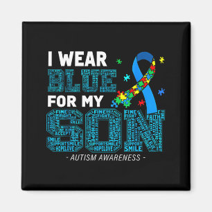 Imán Me Visto de Azul Por Mi Hijo Conciencia del Autism