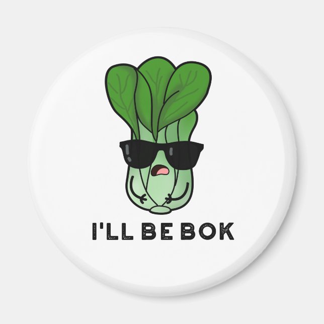 Imán Me voy a interesar Veggie Bok Choy Pun (Frente)