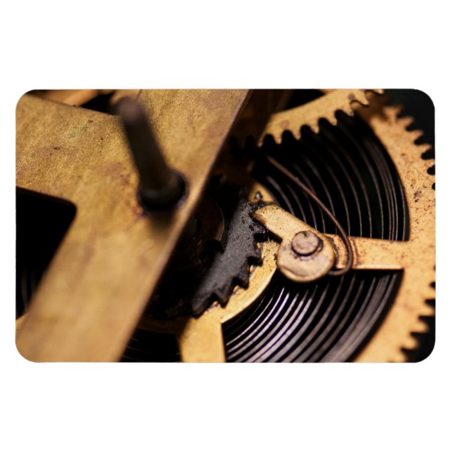 Imán Mecánica de Reloj Abstracta (Horizontal)