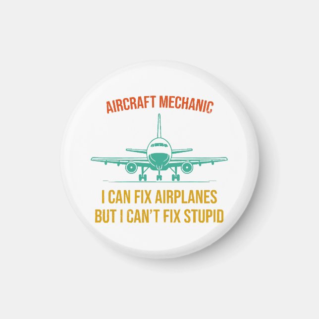 Imán Mecánico de avión puedo arreglar aviones pero no p (Frente)