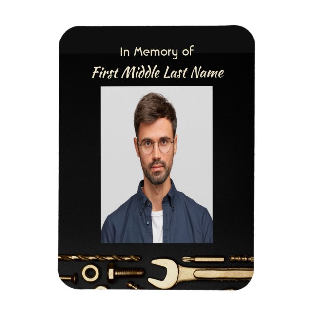 Imán Mecánico de herramientas de oraciones fotográficas (Vertical)