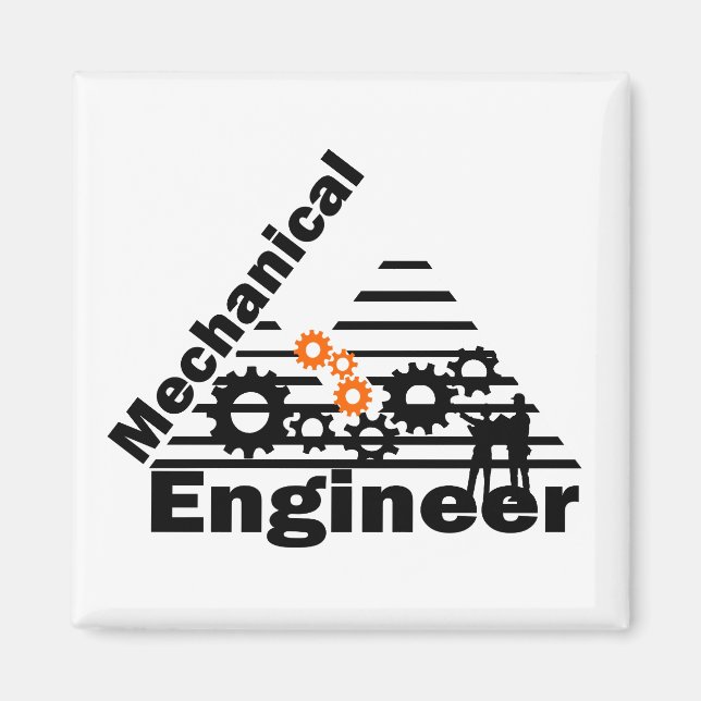 Imán Mechanical Engineering Funny Engineer (Frente)