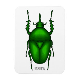 Imán Mecynorhina torquata personalizado ilustracion