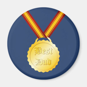 Imán Medalla al Mejor Papá Día del Padre