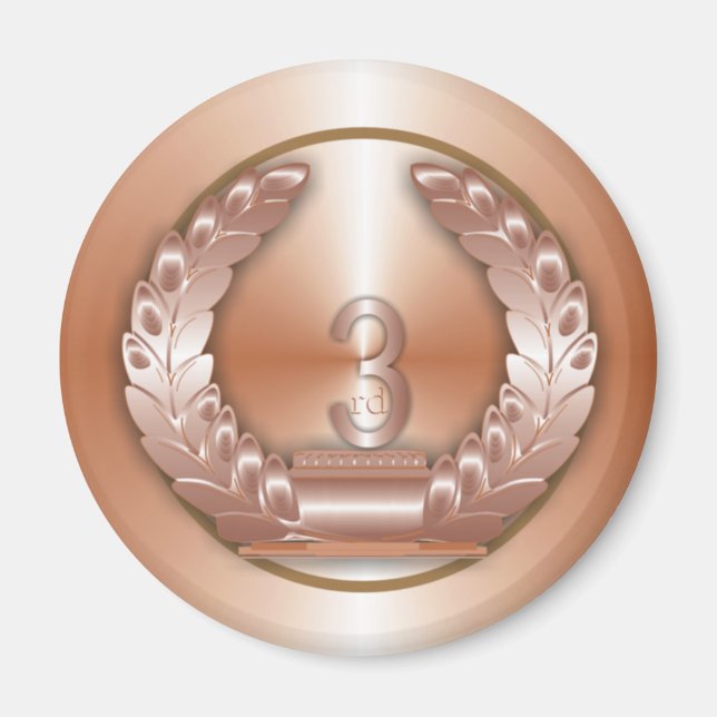 Imán Medalla de bronce (Frente)