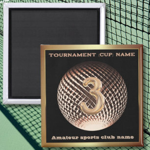 Imán Medalla de bronce 3er lugar ganador del premio dep