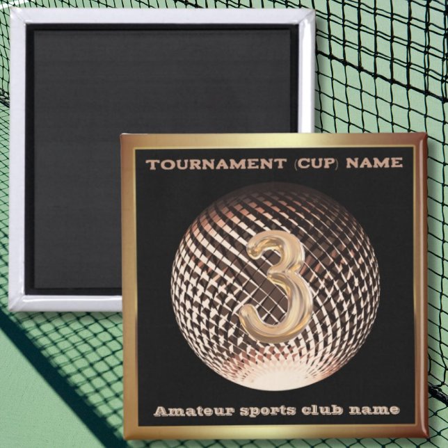 Imán Medalla de bronce 3er lugar ganador del premio dep (Subido por el creador)