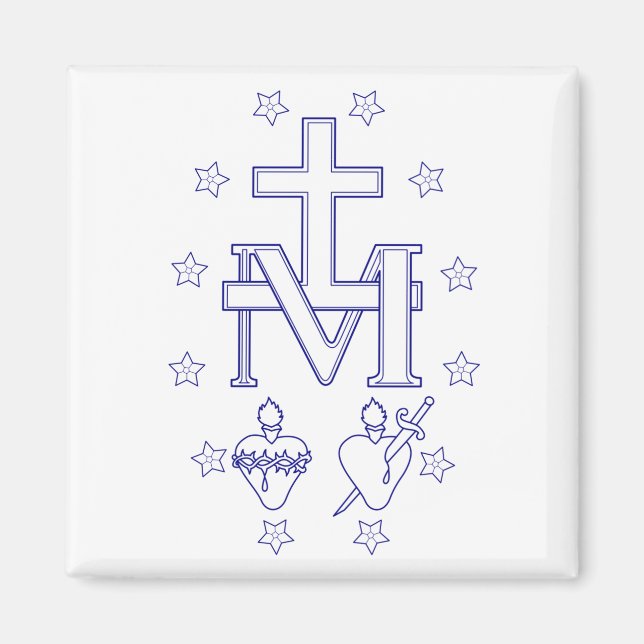 Imán Medalla de Nuestra Señora de las Gracias (Frente)