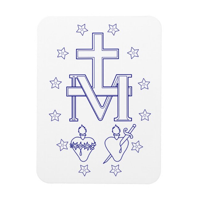 Imán Medalla de Nuestra Señora de las Gracias (Vertical)