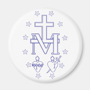 Imán Medalla de Nuestra Señora de las Gracias Arte Mila