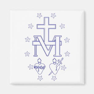 Imán Medalla de Nuestra Señora de las Gracias Arte Mila