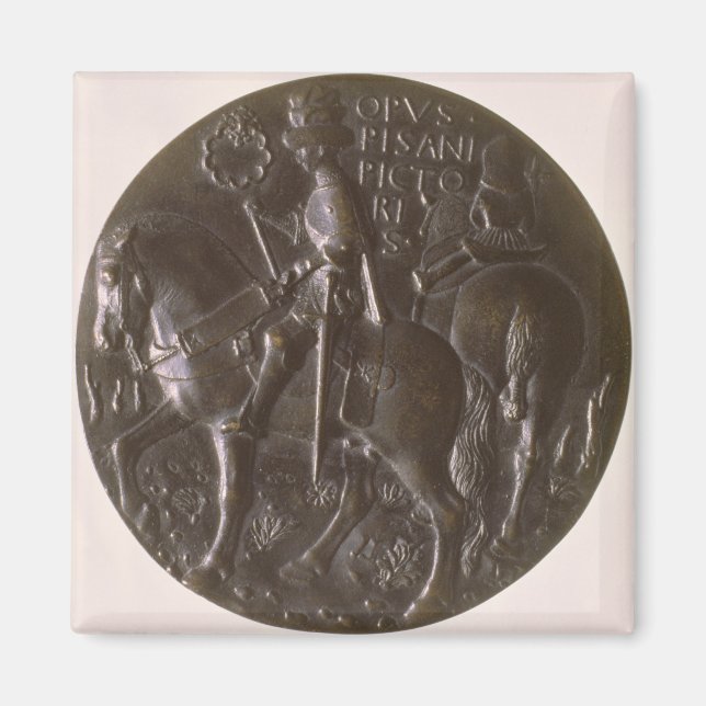 Imán Medalla de retrato, reverso representando a Gianfr (Frente)