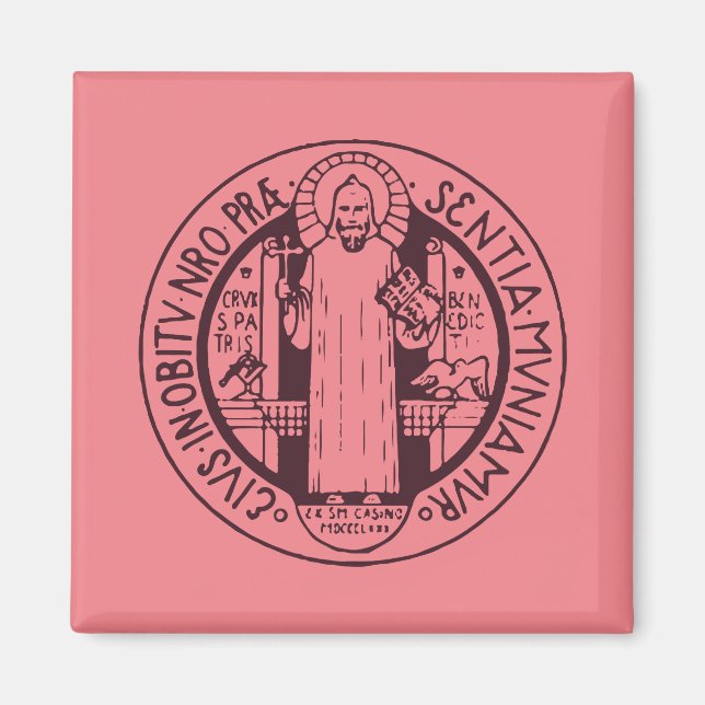 Imán Medalla de San Benito (Frente)