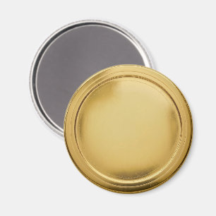 Imán Medalla de sello de papel de oro 3D Sello de excel