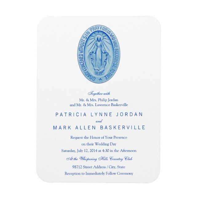 Imán Medalla milagrosa (Vertical)