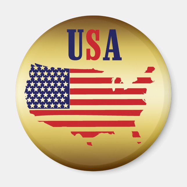 IMÁN MEDALLION DE GOLD USA (Frente)