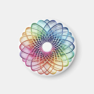 Imán Medallón Arcoiris - Magnet abstracto