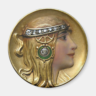 Imán Medallón Art Nouveau