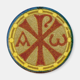 Imán Medallón Chi Rho / Alfa Omega de SNV 36