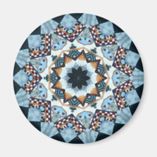 Imán Medallón rojo, blanco y azul