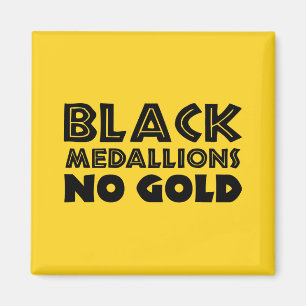 IMÁN MEDALLONES NEGROS SIN ORO