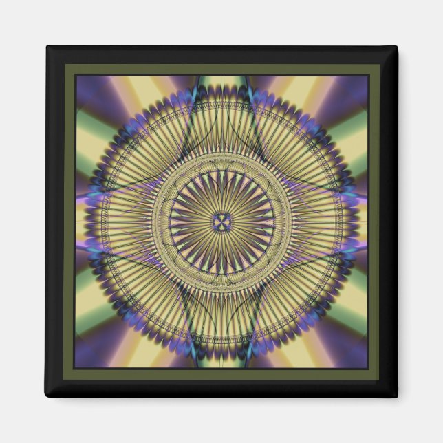 Imán media dorada (Frente)