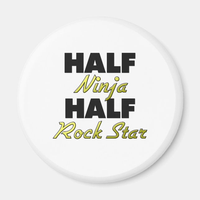 Imán Media estrella de rock Ninja (Frente)