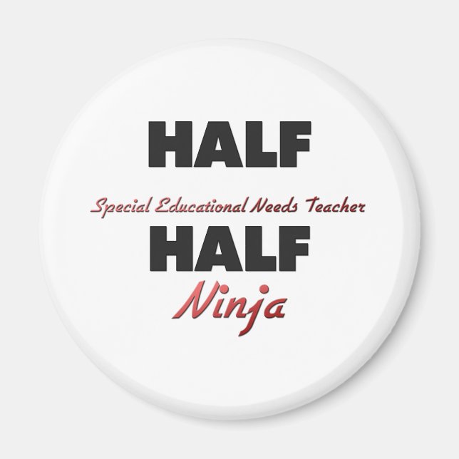 Imán Media Necesidad Educativa Especial Profesora Half  (Frente)