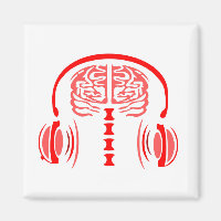 Médica Brain Tejido Escuchando música