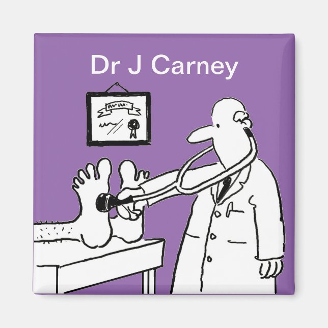 Imán Médica con pies de comprobación de estetioscopio (Frente)