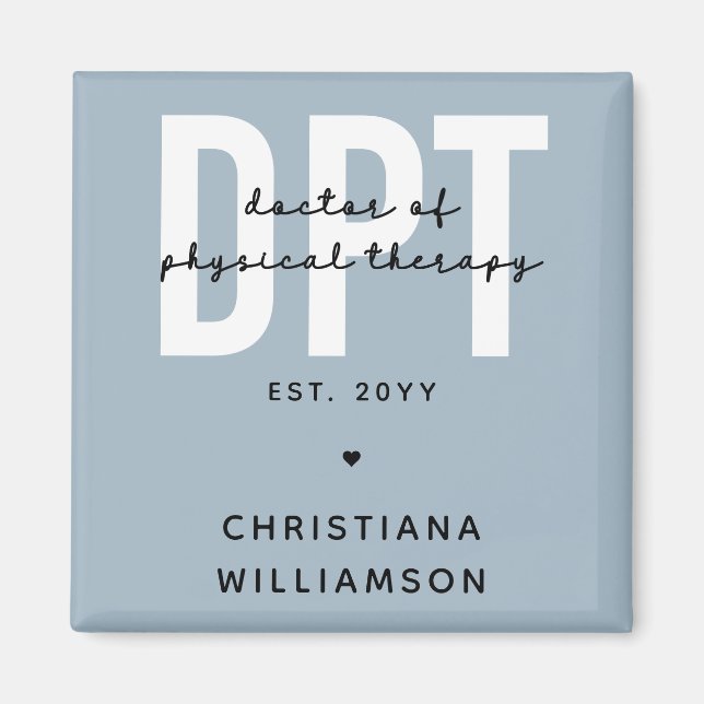 Imán Médica de DPT personalizado de la terapia física (Frente)