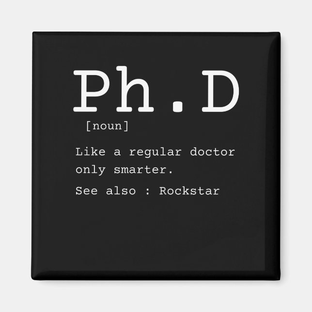 Imán Médica de filosofía de definición de doctorado div (Frente)
