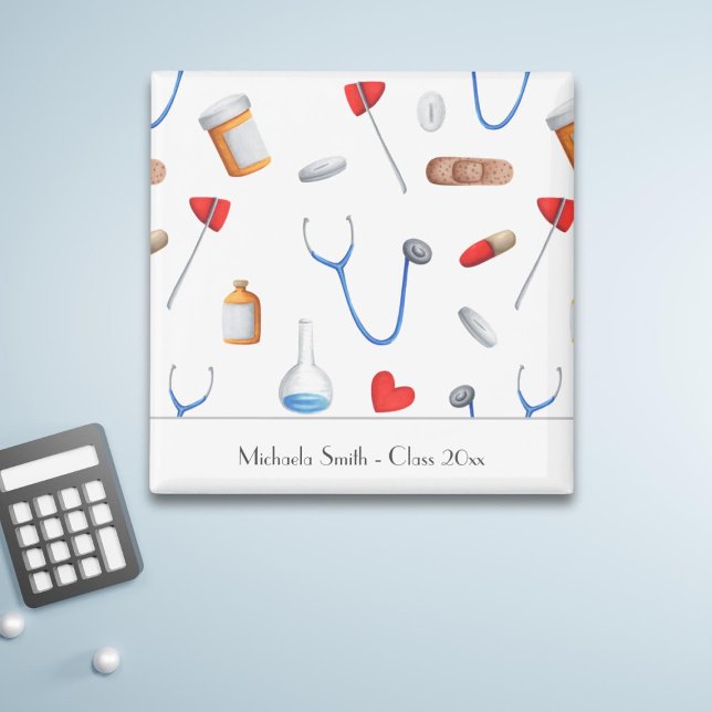 Imán Médica de Graduación Favor Personalizado (Subido por el creador)