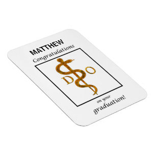 Imán Médica de Osteopatía Felicitaciones por Graduación