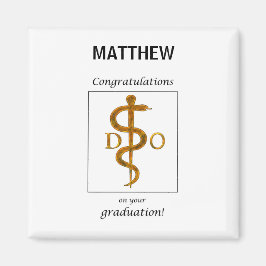 Imán Médica de Osteopatía Felicitaciones por Graduación