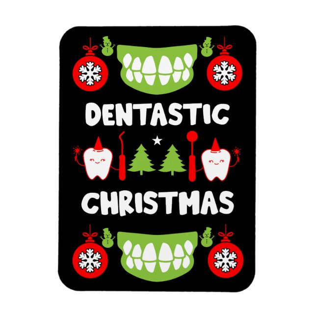 Imán Médica dental navidad (Vertical)