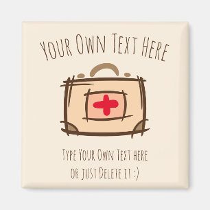 Imán Médica, emergencia, enfermera, plantilla de regalo