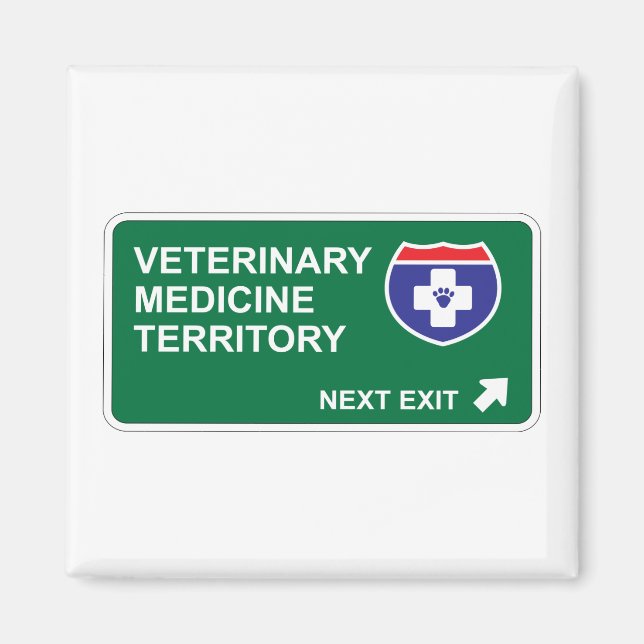 Imán Medicina Veterinaria Siguiente Salida (Frente)