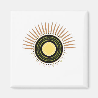 Imán Medición de concentración de foco en el círculo de