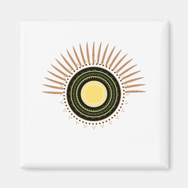 Imán Medición de concentración de foco en el círculo de (Frente)